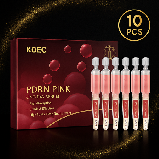 Coffret 10pcs Sérums & Pads PDRN – Hydratation & Éclat Instantané