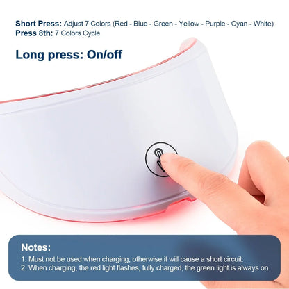 Appareil Visage & Cou LED – Soin Anti-Âge et Éclat